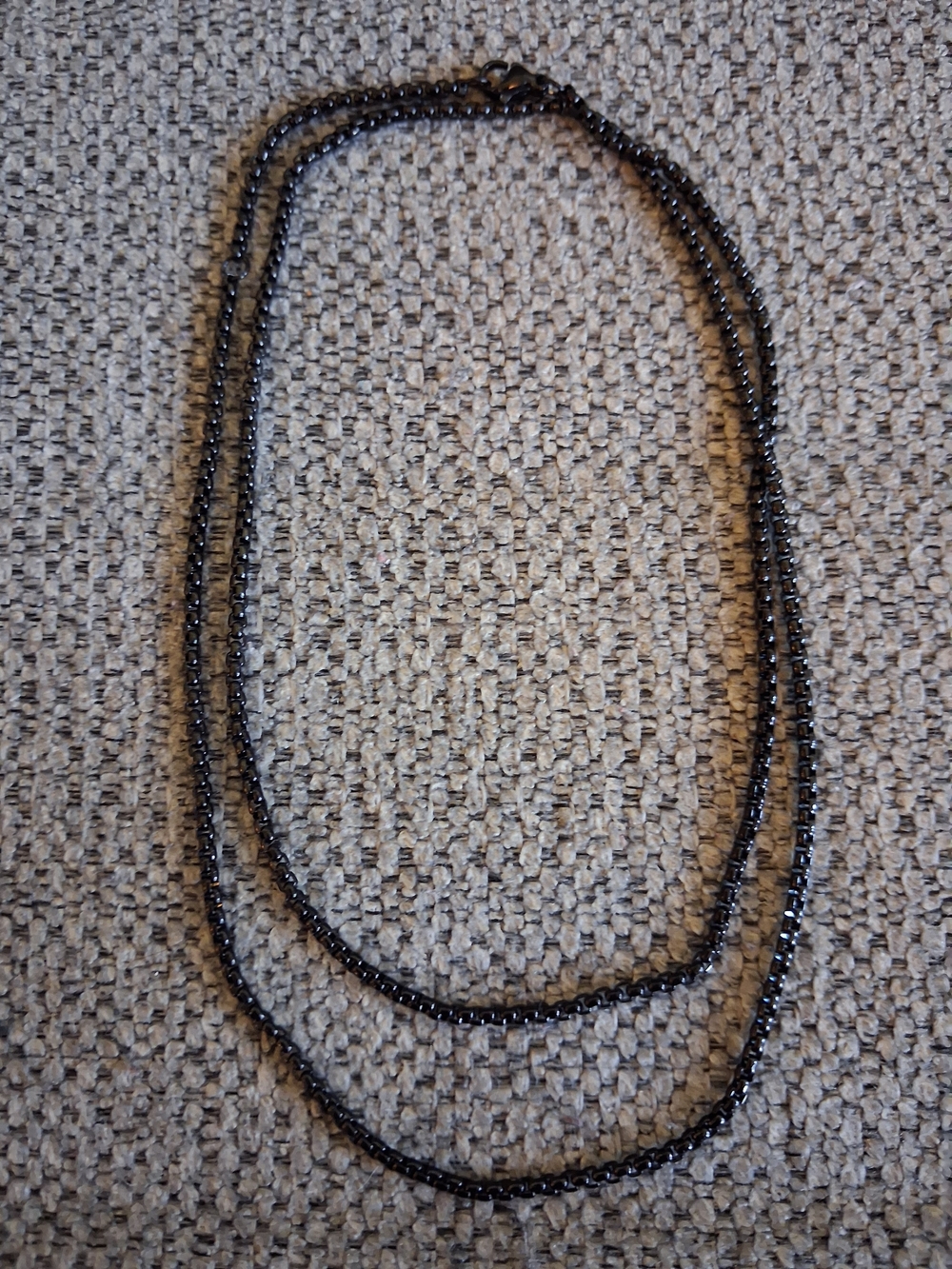 Classic Black Chain Necklace - Unbranded